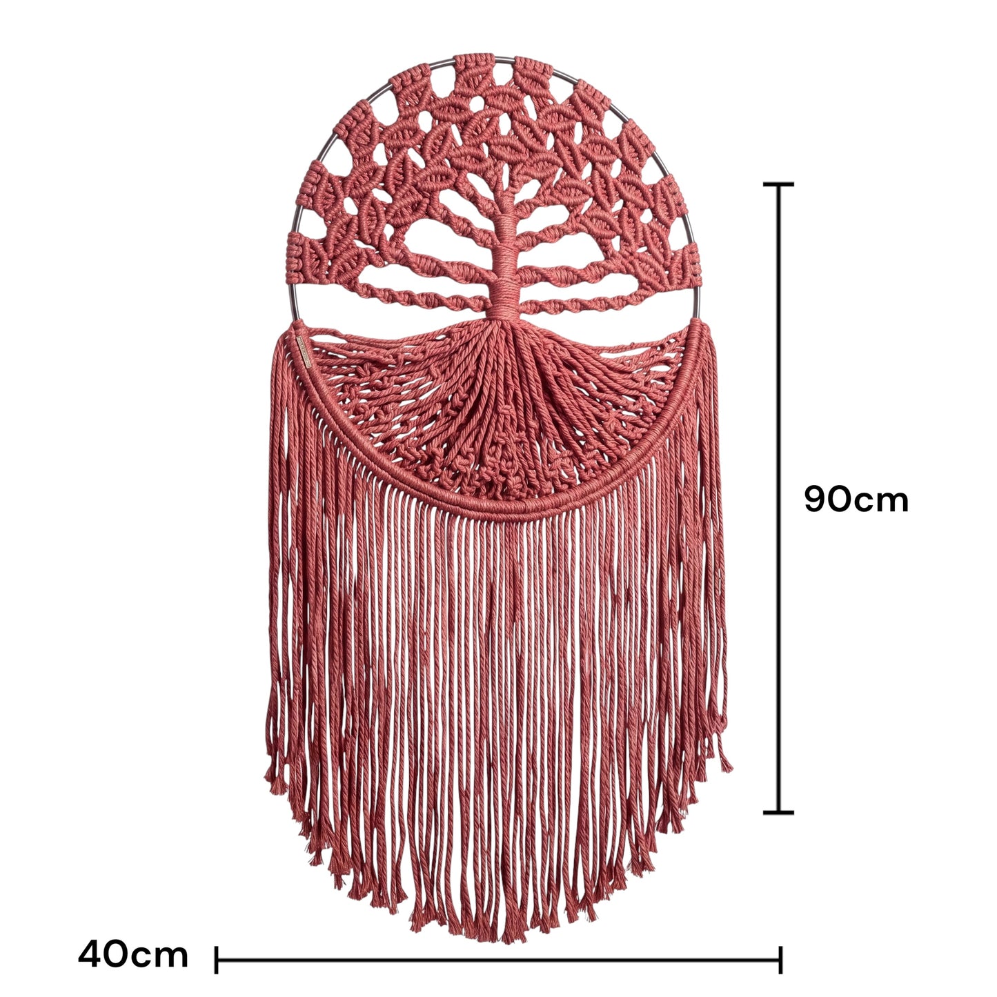 Tree of Life Macrame Wall Hanging – Dusty Rose