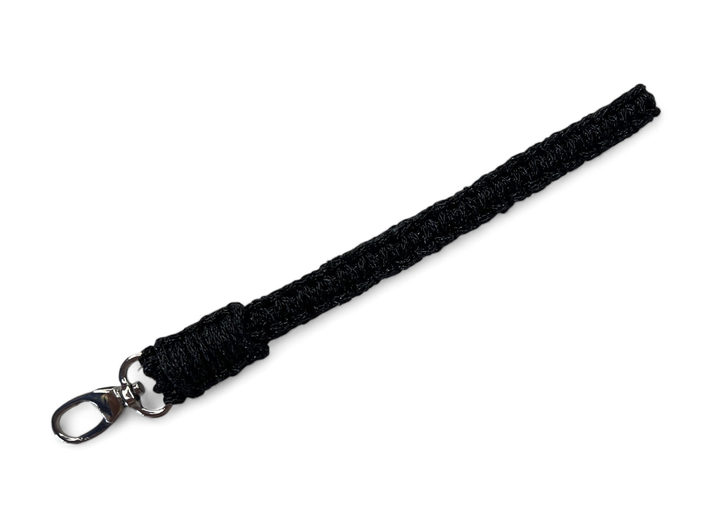 Porte-cartes et sac à main en macramé modèle Baklava noir