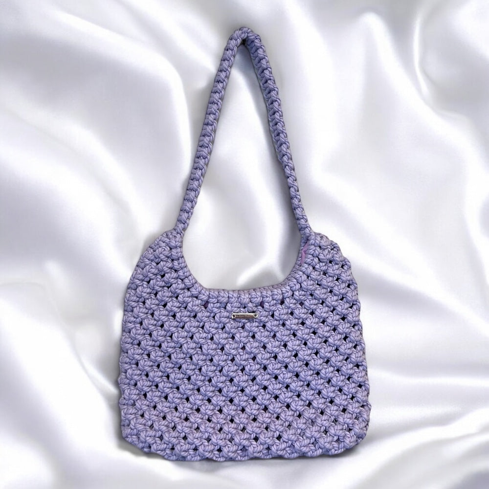 Lilac Half Moon Bag
