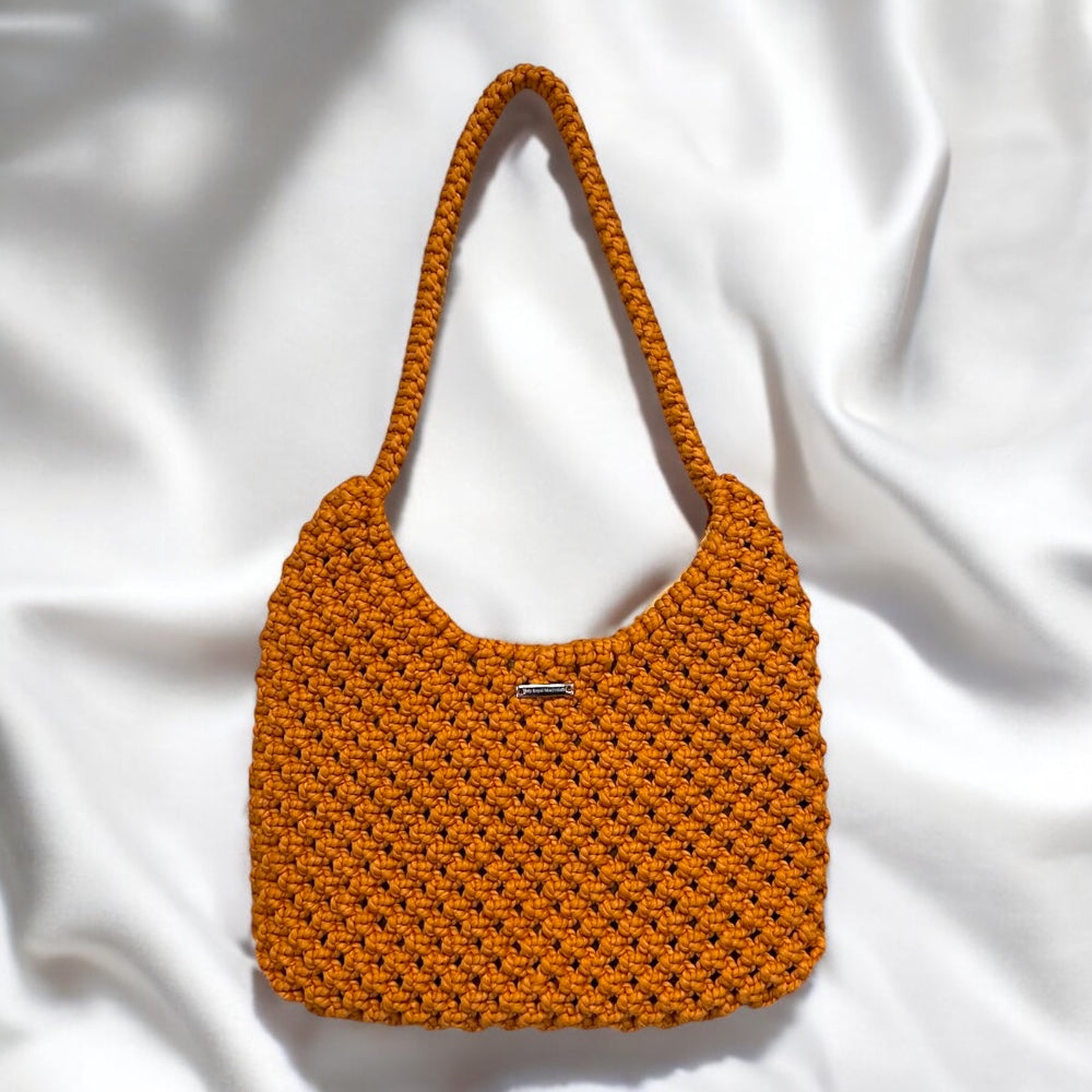 Cinnamon Copper Half Moon Bag