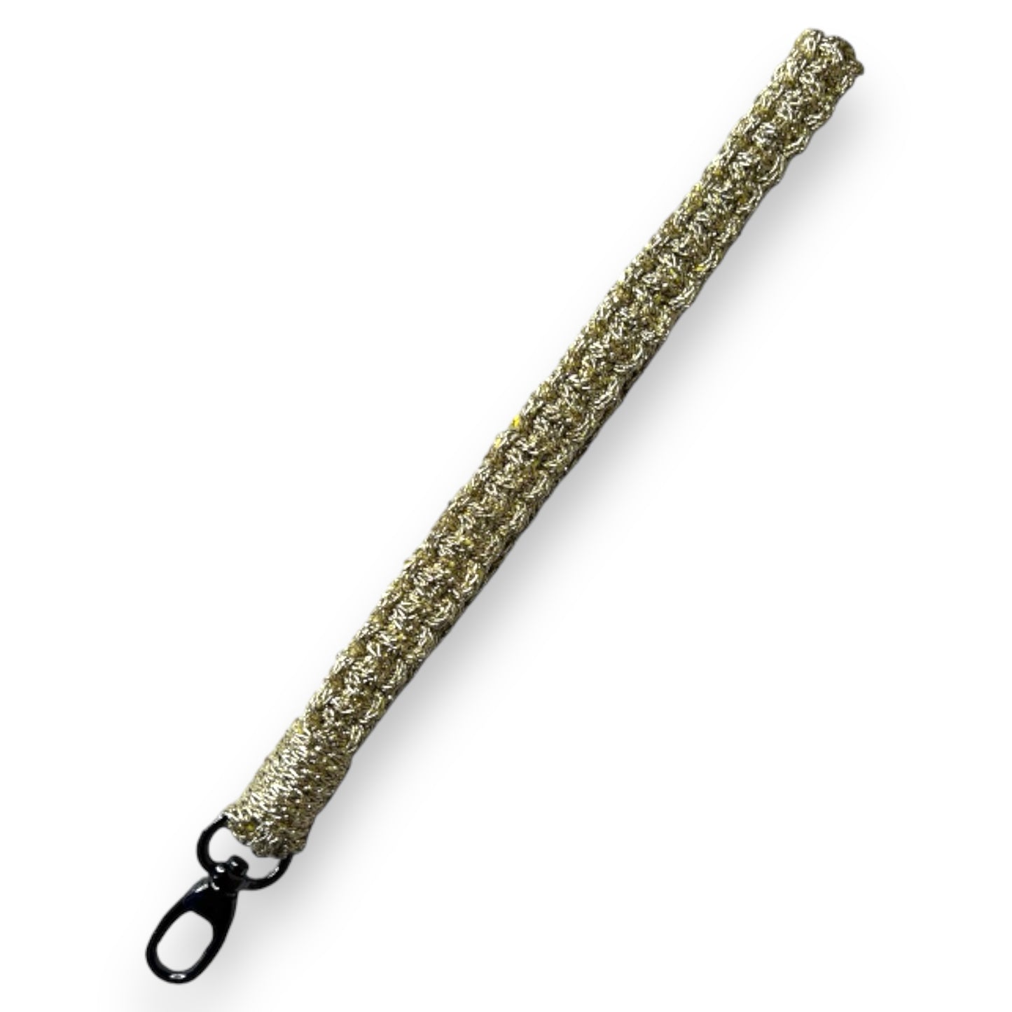 Gold Diamond Macrame Clutch Bag