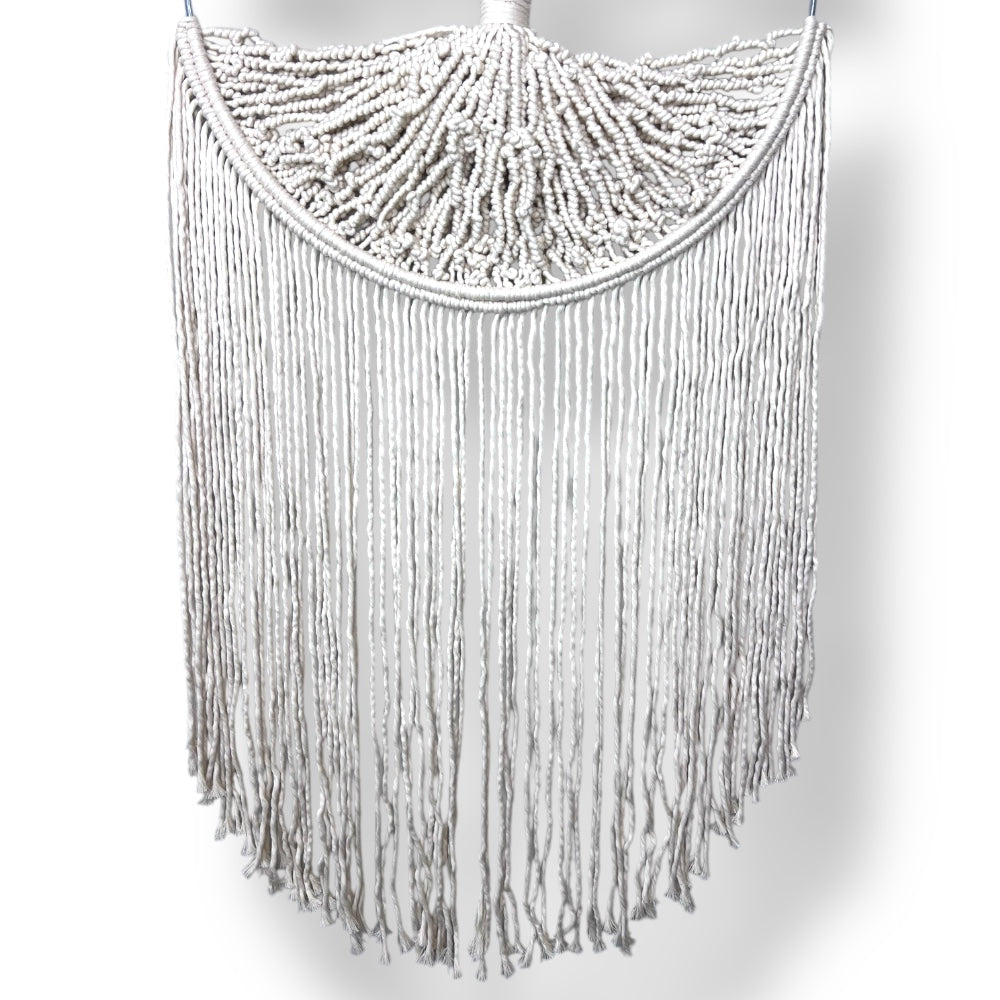 Ecru Tree Of Life Dream Catcher Heart Macrame Wall Hanging