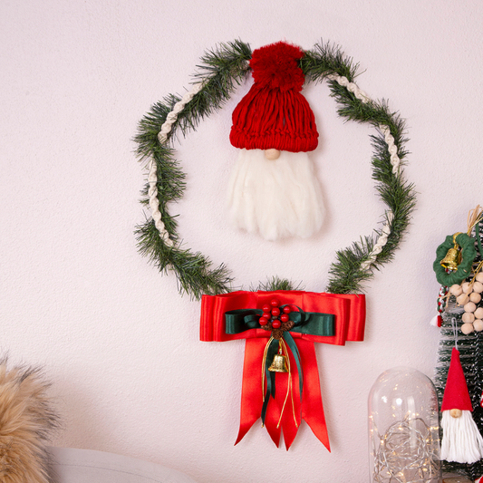 Santa Claus Macrame Wreath