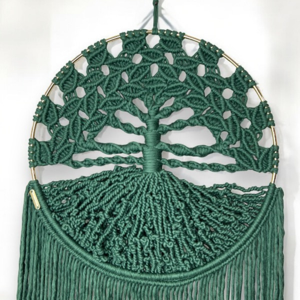 Macrame Tree Of Life Christmas Wall Art