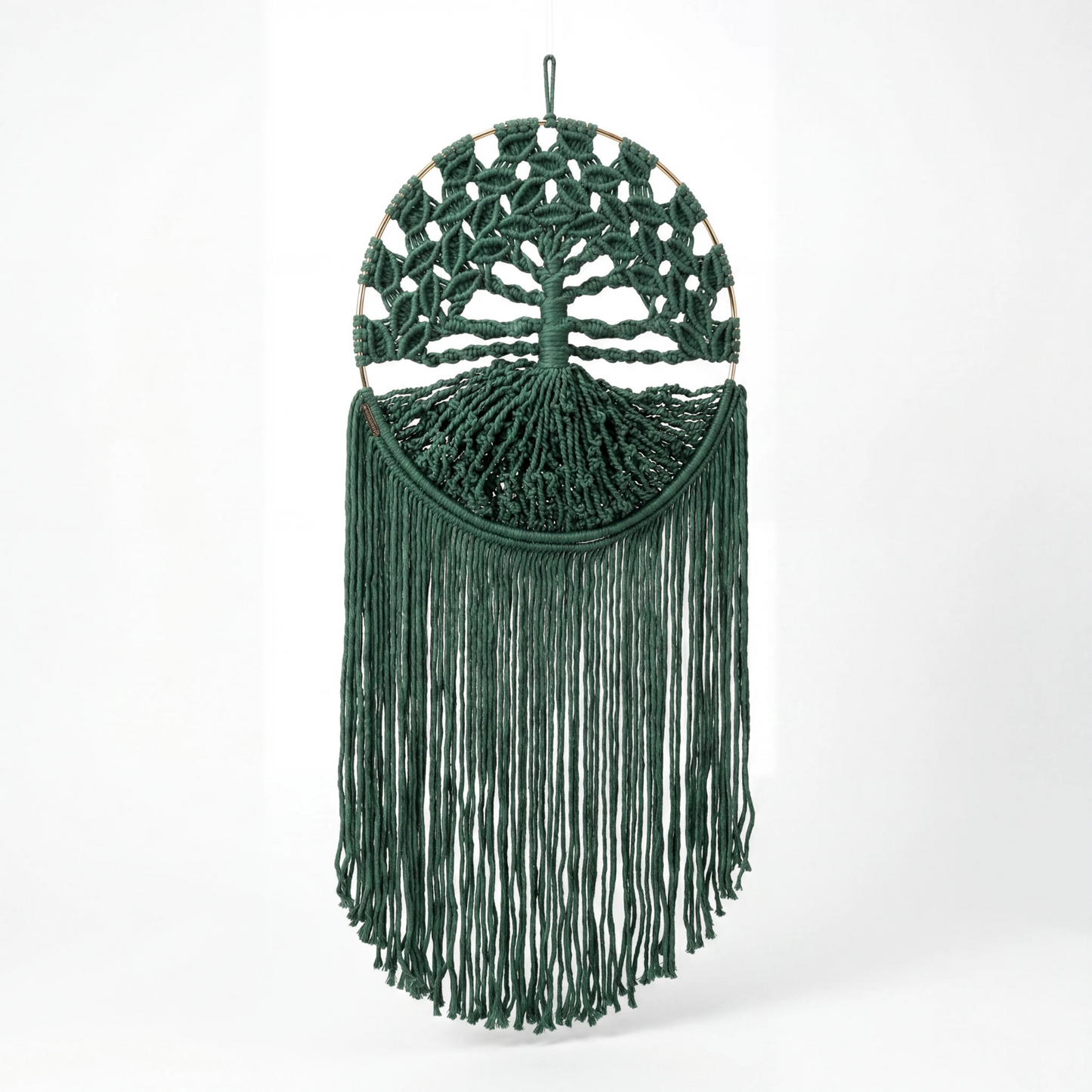 Tree of Life Macrame Wall Hanging – Forest Green