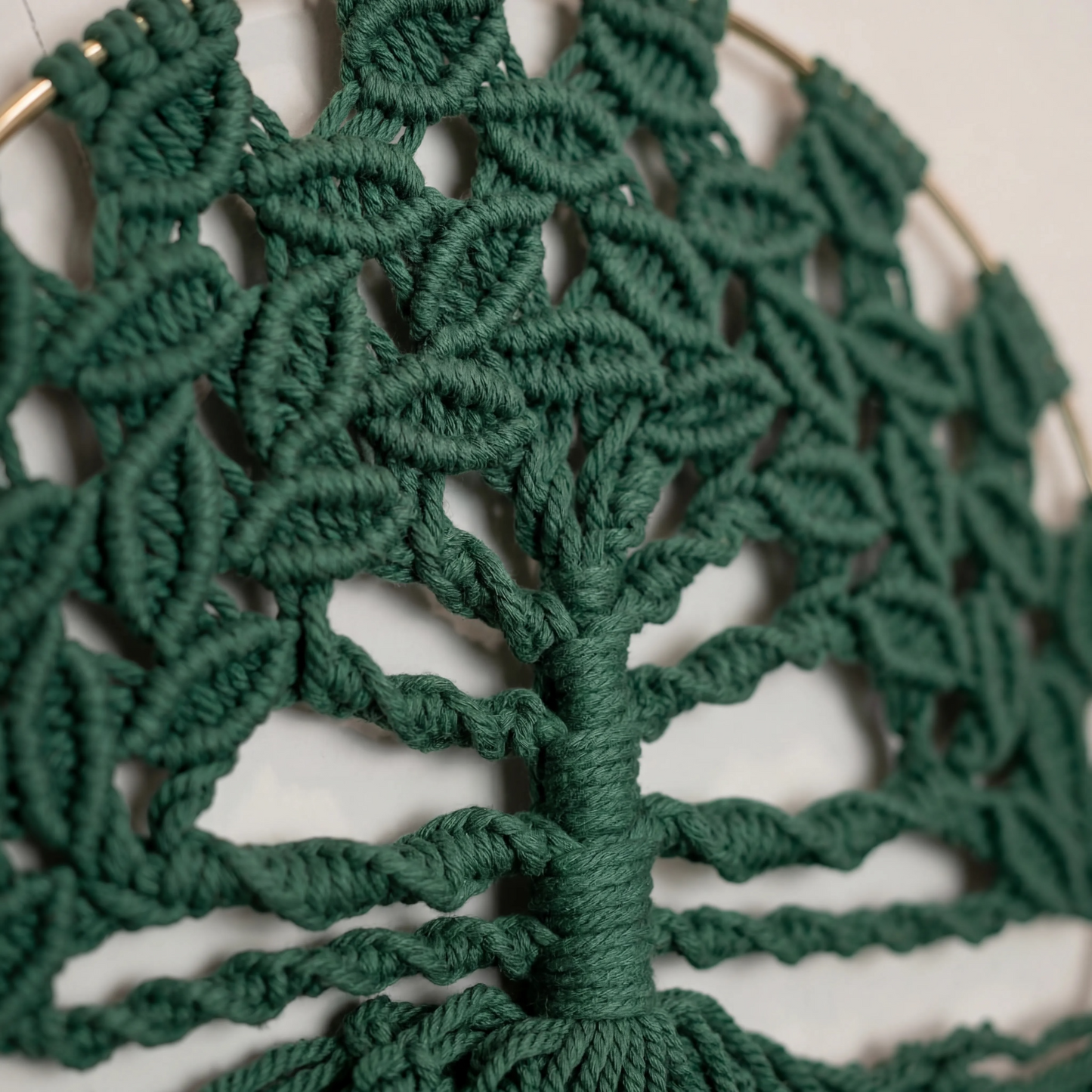 Tree of Life Macrame Wall Hanging – Forest Green