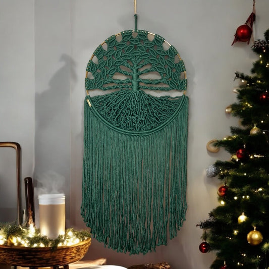 Macrame Tree Of Life Christmas Wall Art