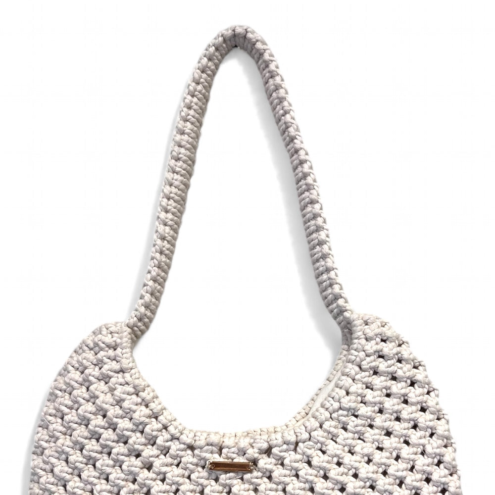 Ecru Macrame Shoulder Bag