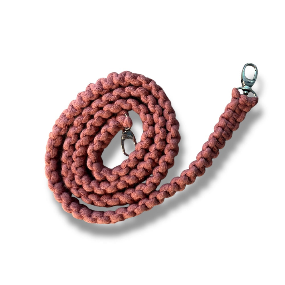 Cherry Macrame Beaded Bag