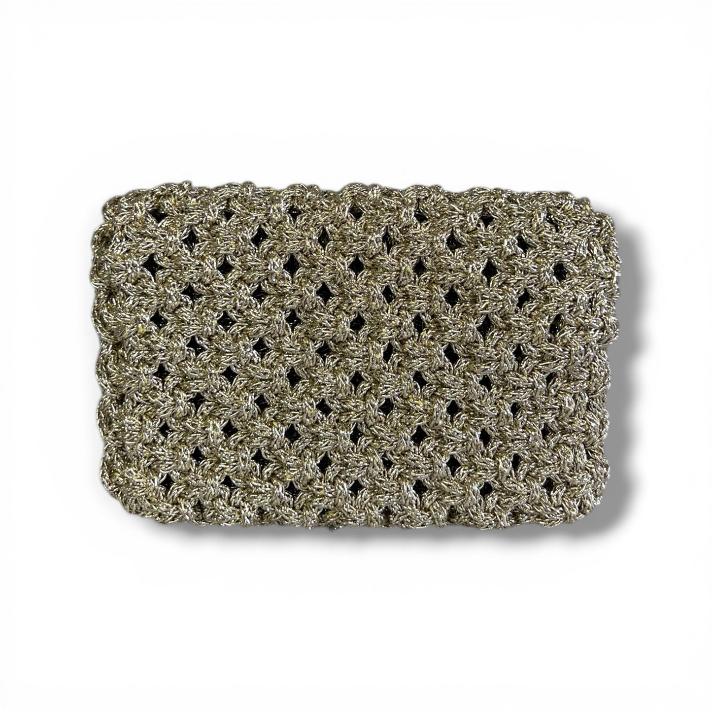 Effortlessly refined.

From sunlit escapes to evening elegance, this handcrafted macrame mini bag is designed to elevate every moment.

A statement of texture, craftsmanship, and quiet luxury.



Details
• Handmade macrame
• Metallic gold cord
• Structured interior
• Hand strap


⸻


Size


5.1” W × 3.5” H