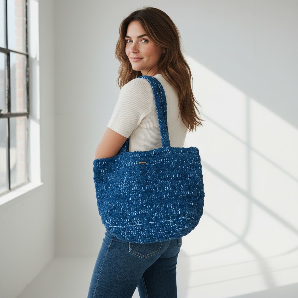 Jüliet Deep Blue Tote Bag