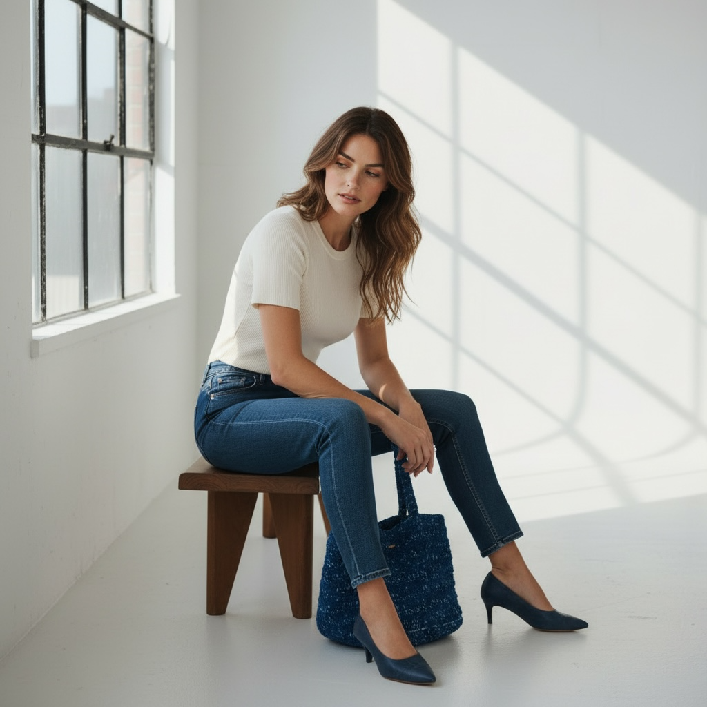 Jüliet Deep Blue Tote Bag