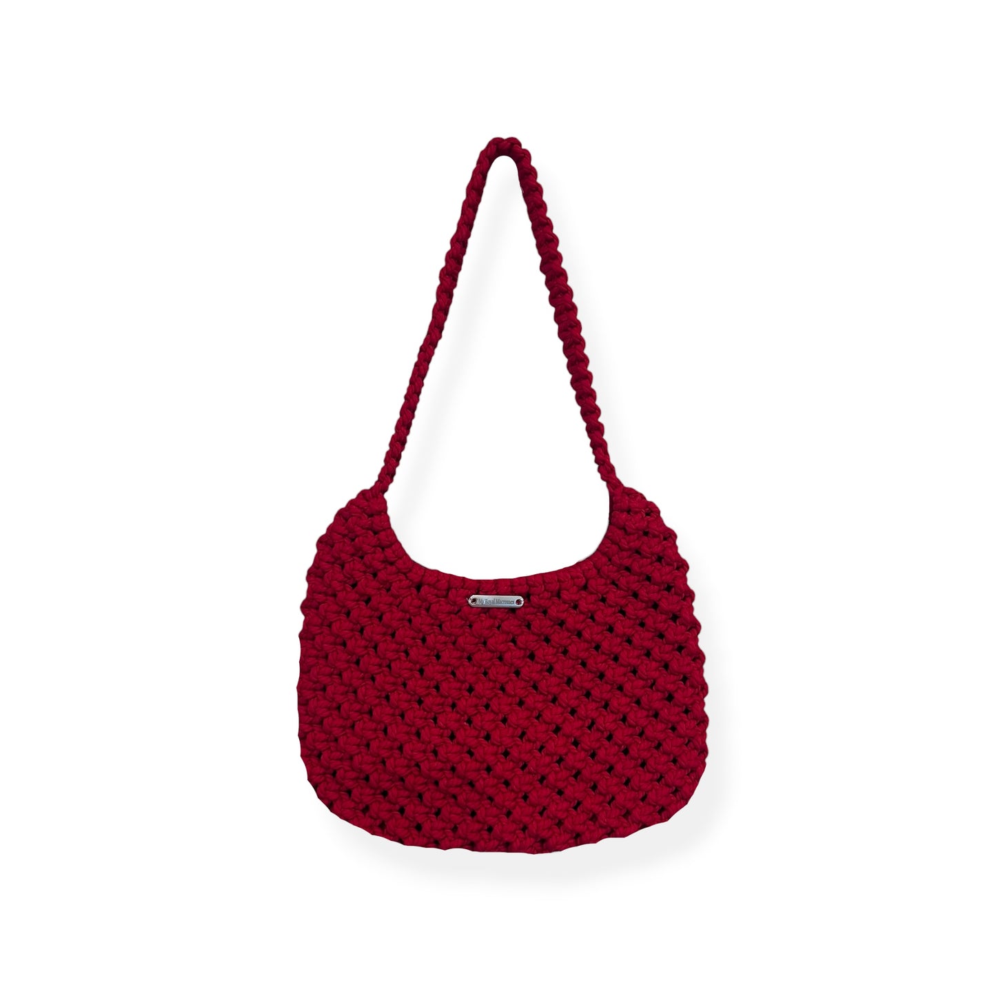 Ruby Red Lune Half Moon Bag