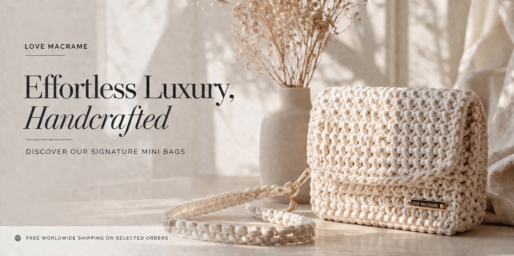 Love Macrame | Handmade Macrame & Crochet Bags and Boho Home Decor